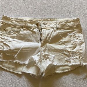 American Eagle Outfitters white shorts